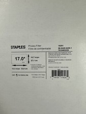 Staples 18291 Privacy Filter for Laptop, 17