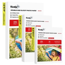 Lot Koala 69lb Double Sided Glossy Photo Paper 8.5x11 11x17 13x19 Inkjet Printer picture