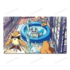 Squirtle Board Game Pokemon Table Playmat TCG CCG Mat Gaming Play Pad Mousepad picture