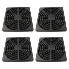 Cooling Fan Filter 4Pcs 120mm Black Square Dust Cover PC Case picture