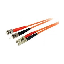 Startech FIBLCST1 1M MULTIMODE FIBER OPTIC CABLE OM1 LC/ST 10G LSZH FIBER CABLE picture