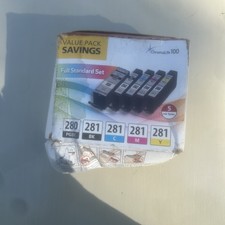 Canon Chromalife100 Value Pack Color Ink Cartridges UNOPENED BOX Damaged Box picture