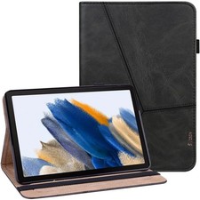 Black PU Leather Case with Card Slots for Galaxy Tab A9 Plus 11 - Cover picture