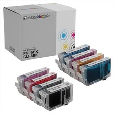 8PK CLI8 for Canon CLI-8 B/C/M/Y/PC/PM/R/G Ink Cartridges W/ CHIP PIXMA Pro 6000 picture