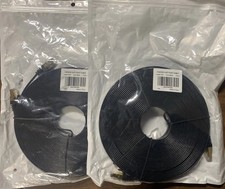 CAT7 Flat Ethernet Cable 10Gbps LAN Network Cord 75’ Lot Of 2 New Sealed Cables picture