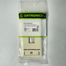 Lot of 6 - Ortronics OR-40300549-99 FP Trac Jack 1 Hole Wiremold Ivory Faceplate picture