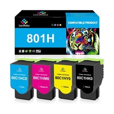 LeciRoba 80C1HK0 80C1HC0 80C1HM0 80C1HY0 801H Compatible Toner Cartridge for ... picture