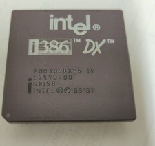 Intel SX158 A80386DX25 IV i386DX-25MHz PC Processor CPU picture