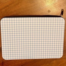 Casely Baby Blue Plaid Sunday Best MacBook Air 15” Laptop Case • Brand New picture