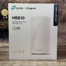 NEW TP-Link Aginet HB810 BE22000 Tri-Band WiFi 7 Home Mesh Router White - SEALED picture