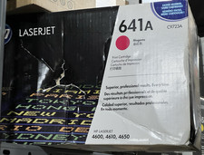HP C9723A 641A Magenta LaserJet Toner Cartridge-Worn Box picture