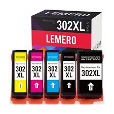 LEMERO Remanufactured Ink Cartridge Replacement for Epson 302 XL 302XL T302XL... picture