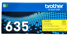 Brother Genuine TN635Y Standard Yield Yellow Toner Cartridge (NEW/SEALED) picture