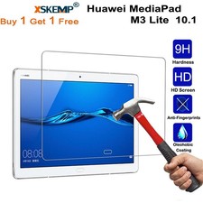 2X Premium Genuine Tempered Glass Film Screen Protector Cover For Huawei Tablets picture