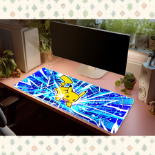 Pokemon Pikachu Electric Lightning Desk Mat Mouse Pad Anime Gaming Large picture