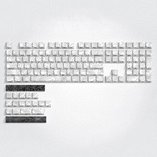 DIXSG Low Profile PBT Keycaps 120 Keys Dye Sub for Cherry MX Vintage Blue picture