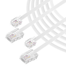 RJ11 Phone to RJ45 Ethernet Modem Data Cable - 2M/6.56FT picture