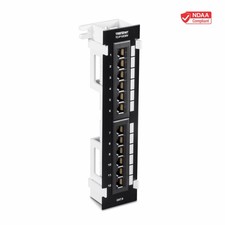 TRENDnet 12-Port Cat6 Unshielded Wall Mount Patch Panel w/ Included 89D Bracket picture