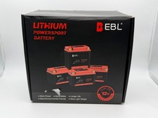 EBL [MLI12-ST060B] 12V 6AH 72WH LITHIUM POWERSPORT / LAWNMOWER BATTERY - [NEW] picture
