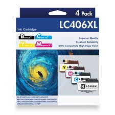 4PK-LC406XL Ink Cartridge for Brother LC406 MFC-J4335DW MFC-J4535DW MFC-J4345DW picture