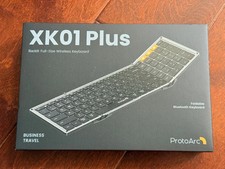 ProtoArc XK01 Plus Foldable Backlit Full-Size Wireless Keyboard - Open Box picture