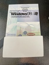 Microsoft WINDOWS 98 COMPAQ Book only Getting Started w/product key Used picture