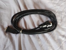 CMS 9-pin RS-232 serial cable, w/ clasps; missing 6th pin both sides; untested picture