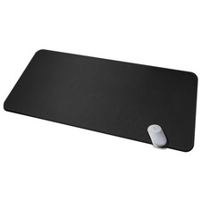 Extra Large Leather Desk Mat Pad Blotter Laptop Keyboard Mat 39.3x19.6 Inch picture