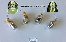 1x RP-SMA Male/Female To F TV Male / Female Jack Plug COAX RF Connector Adapter picture