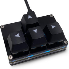 Mini 4-Key Keypad WASD Arrow Key Keycaps Keyboard One-Handed Mechanical Gamin... picture