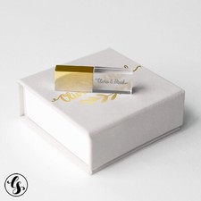 Custom Photography logo Gold USB Flash Pen Drive Memory Stick White box picture
