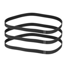 610mm GT-2 Timing Belt, 3pcs 15mm Width 2mm Pitch 3D Printing Closed Loop, Black picture