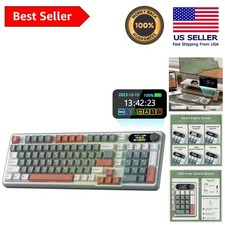 S98 Mechanical Keyboard: Vibrant RGB, Sound Absorbing Design, Clay Green Style picture