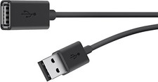 BELKIN INTERNATIONAL INC F3U153BT3M CABLE,USB,DSTP,USBAM/USBAF,3M,EXTENSION picture