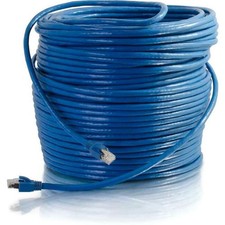 C2G 250ft Cat6 Ethernet Cable - Solid Shielded (STP) - Blue picture