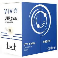 VIVO 500ft bulk Cat6 Ethernet Cable / Wire UTP Pull Box 500 ft Cat-6 Grey LAN picture