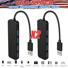 2-Pack USB 3.0 4-Port USB Hub USB Splitter USB Expander for Laptop, Flash Drive picture