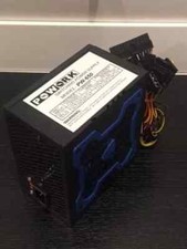 Brand NEW--Powork 650w-MAX BLUE 12cm Fan ATX Power Supply 20+4Pin SATA & PCIe picture