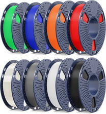 PLA Filament 1.75mm Bundle 8 Rolls 2kg Assorted Colors for 3D Printing picture