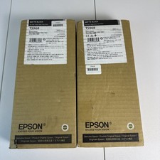 2026 / 2024 Epson T5968 Matte Black Ink Cartridge 2 Packfor Stylus Pro 9890 9900 picture