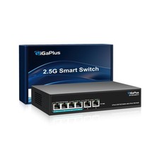 6 Ports 10Gb Unmanaged PoE Ethernet Switch with 4*2.5G Base-T PoE Ports, 2*10... picture