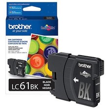 Brother LC61BK Black Ink Cartridge OEM Sealed Genuine picture