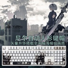 NieR:Automata Keycap PBT Translucent Cherry MX 108 Keys Set For Keyboards Gifts picture