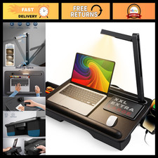 Portable Lap Desk with LED Light, Cushioned Laptop Tray for Home & Travel picture