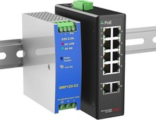 Industrial 8P Full Gigabit POE+ Switch w/Industrial DIN-Rail 2G Uplink Port 120W picture