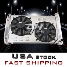 CU622 4Row Radiator+Shroud+Fan For 1988-1999 Chevy GMC C1500 C2500 K1500 K2500 picture