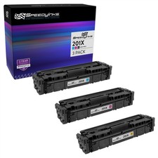 For HP 201X HY 3pk Toner Cartridge Set CF401X Cyan CF402X Yellow CF403X Magenta picture
