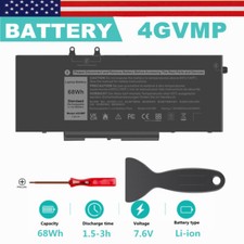 68Wh 4GVMP Laptop Battery For Dell Latitude 5400 5500 Precision 3540 9JRYT C5GV2 picture