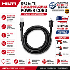 Hilti 157.5 in.TE Standard Detachable Power Cord Heavy duty cord for durability picture