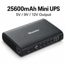 Mini UPS 5V/9V/12V Uninterrupted Power Supply 25600mAh for Wifi Router Camera picture